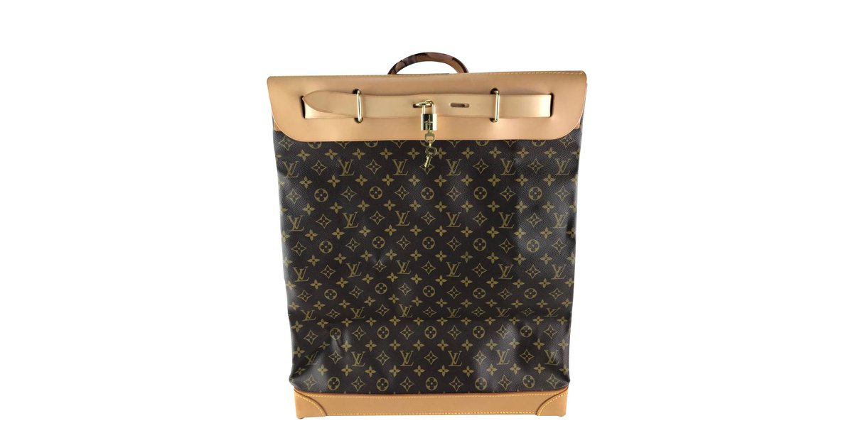 Steamer cloth travel bag Louis Vuitton Black in Cloth - 35445500