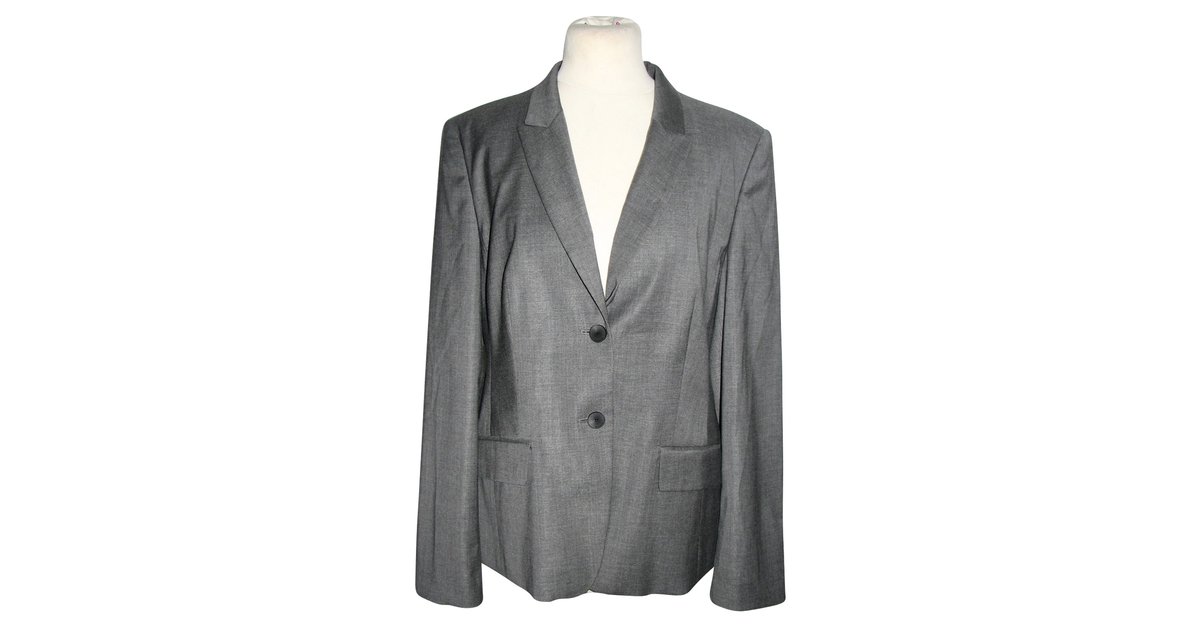 hugo boss blazer grey