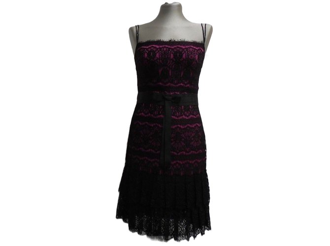 sachin and babi light blue dress Marchesa Notte Corded Lace & Floral Applique Gown main image 0