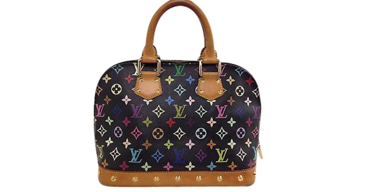 Louis Vuitton Alma MultiColor Black Cloth ref.90890 - Joli Closet