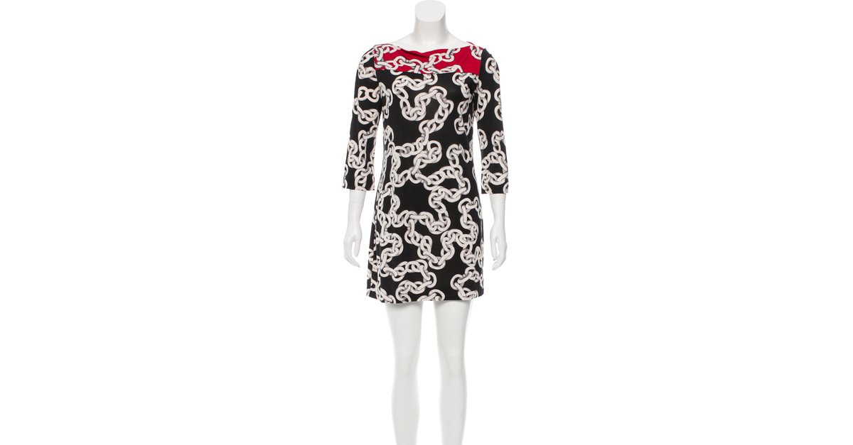 dvf chain link dress