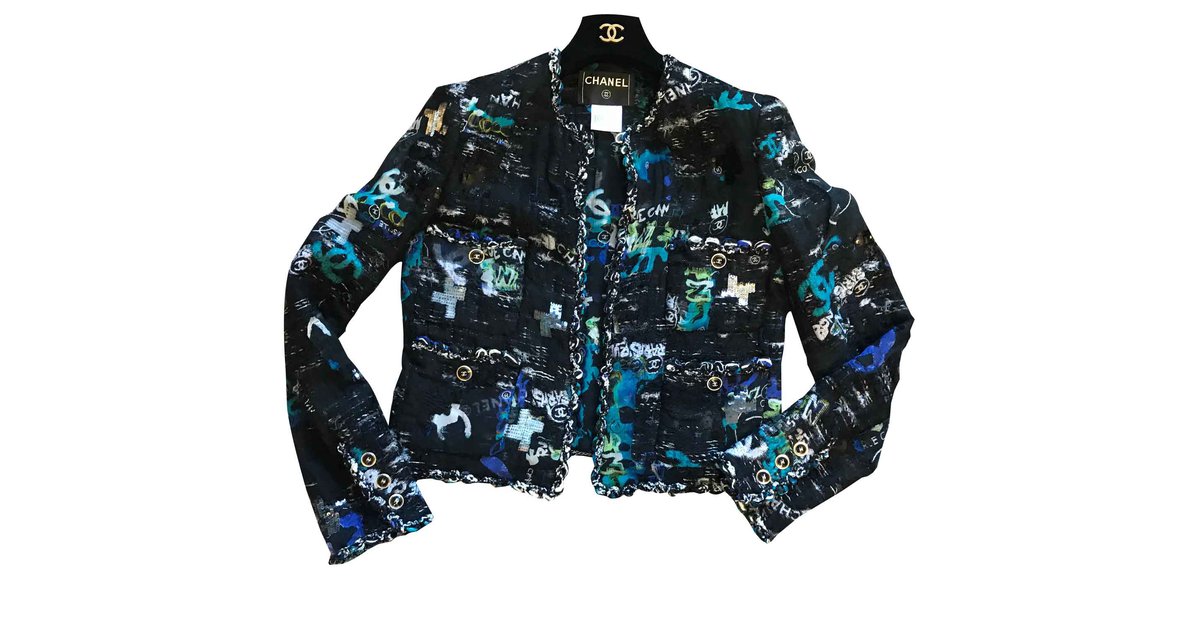 Chanel New 2020 Jacket Blue Denim ref.337431 - Joli Closet