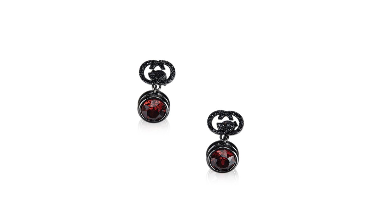 Gucci black store earrings