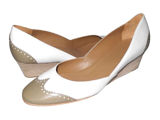 Escarpins Compensés New Look En Daim - Talon Plateforme 7cm+ - Taille 37 - Très Bon état