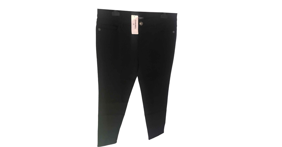 CHANEL JEANS MEN  BLACK - NEW NEVER SERVED !!! Cotton Elastane Denim   - Joli Closet