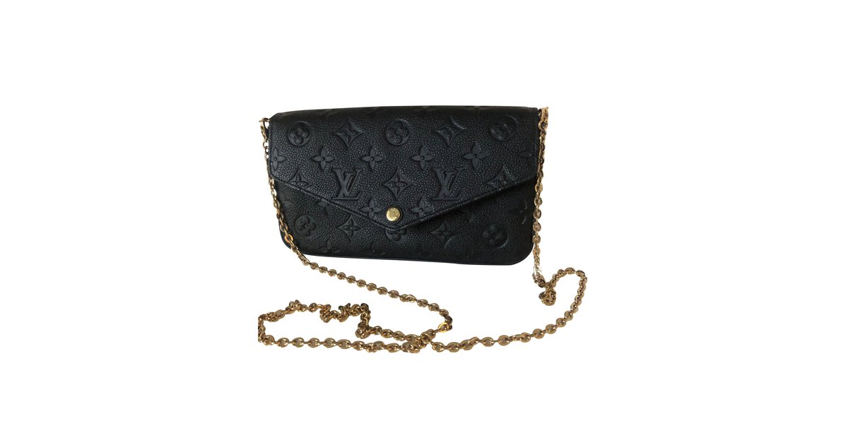 Louis Vuitton Pochette Felicie Black ref.811477 - Joli Closet