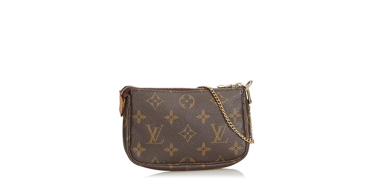 Louis Vuitton Pochette Clés Brown Cloth ref.916756 - Joli Closet
