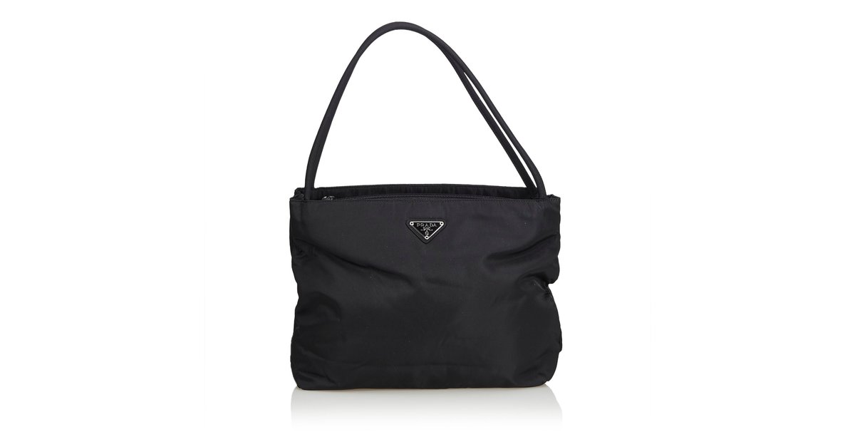 Black Prada Nylon Boston Bag ref.997078 - Joli Closet
