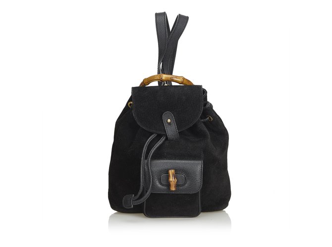gucci bamboo backpack mini 1 pocket with bamboo closure Gucci - Bamboo Mini Backpack