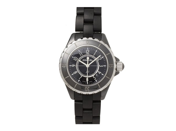 Chanel J12 watch Black Silvery Metal ref.JC99619 (Sold) - Joli Closet