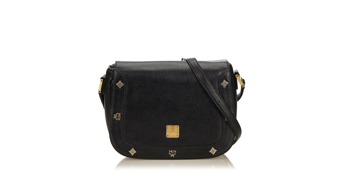 MCM Shoulder Bag Black Leather ref.247890 - Joli Closet