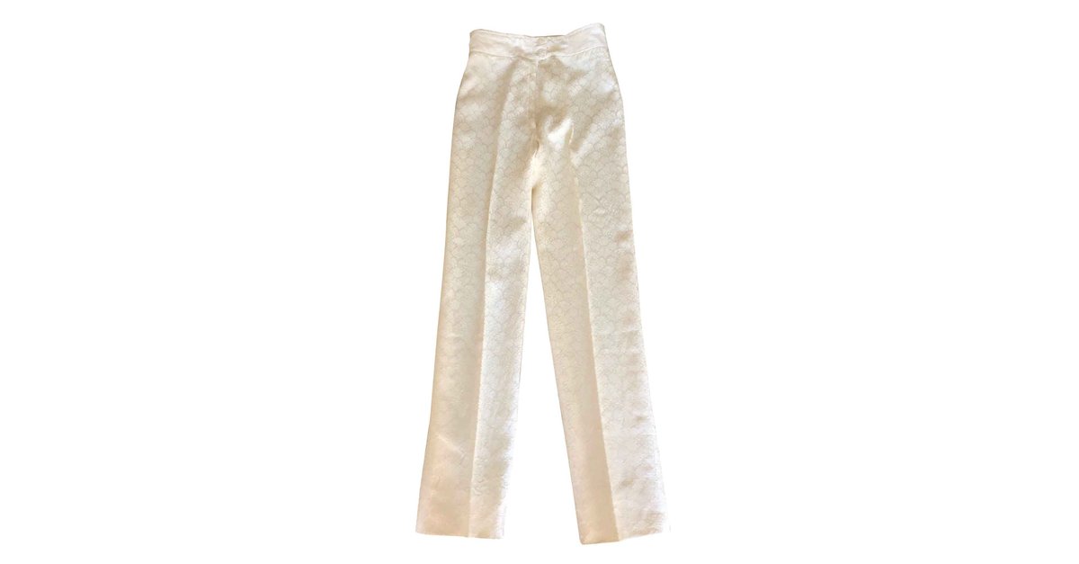 LOEWE Pleated silk-satin straight-leg pants | NET-A-PORTER