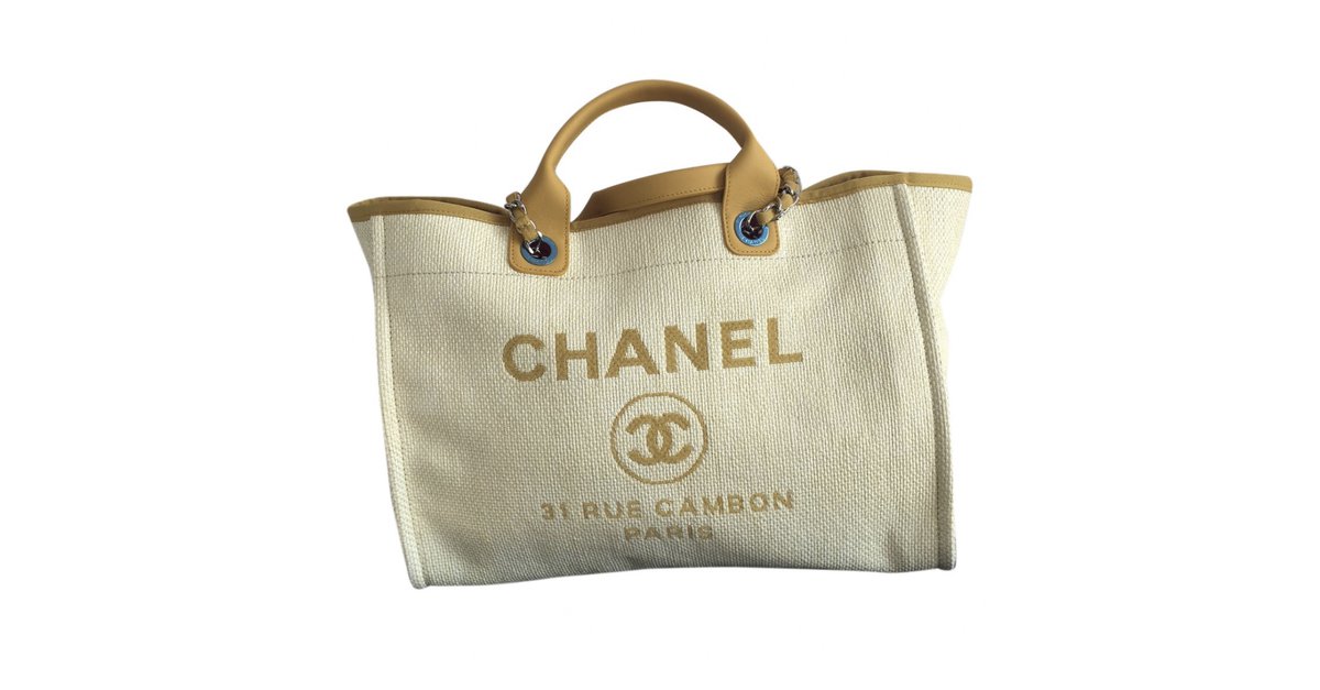 Chanel Deauville Yellow Cotton  - Joli Closet