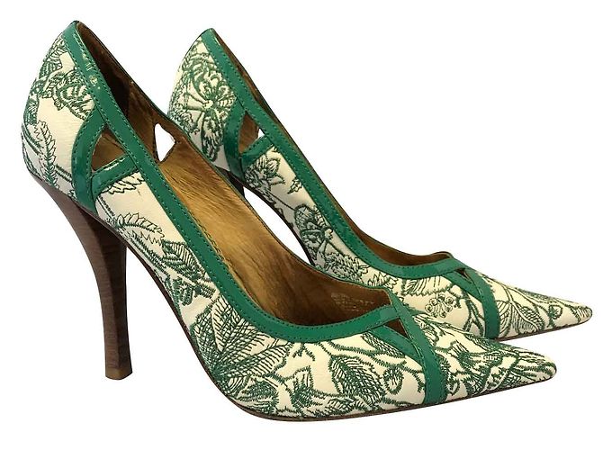 Escarpins Miss Sixty Carol - Cuir Blanc Talons Hauts Stiletto - Taille 40 - Neuf Avec Boîte