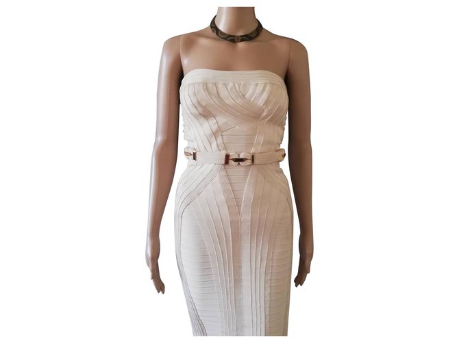 Herve Leger Andi model Eggshell Nylon ref.JC111171 (Sold) - Joli Closet