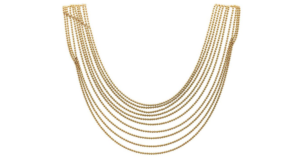 cartier yellow gold necklace