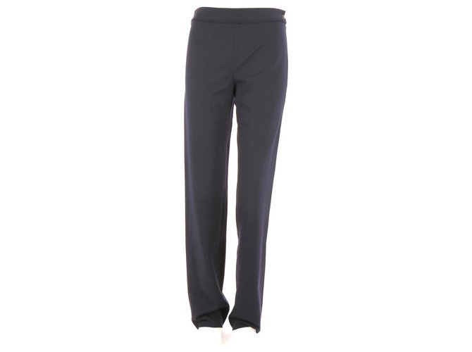 Chanel Pantalon Viscose Bleu Marine ref.114757 - Joli Closet