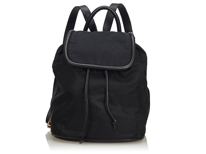Céline Nylon Drawstring Backpack (Sold) - Joli Closet display picture 3