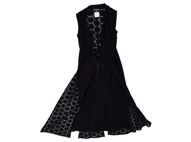 Chanel Dresses Black Cotton Joli Closet