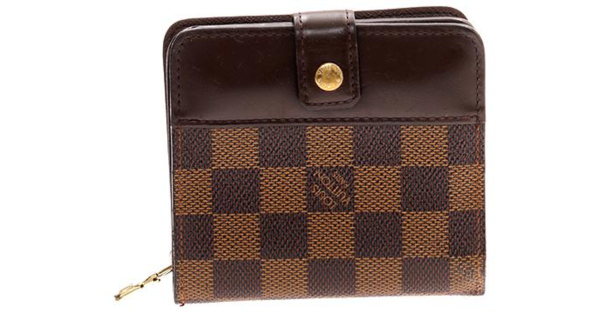 Louis Vuitton Partition Brown Leather Cloth ref.198828 - Joli Closet