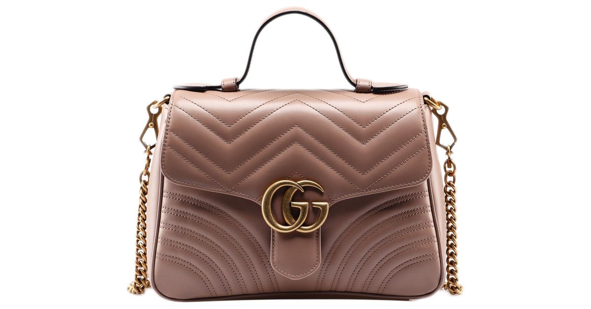 gucci marmont bag new Pink Leather ref.126405 - Joli Closet