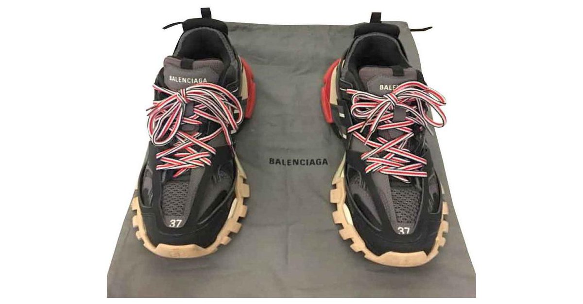 Mens Track Sneaker in Black  Balenciaga US