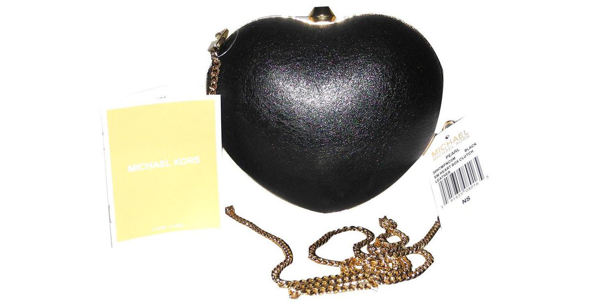 michael kors heart clutch