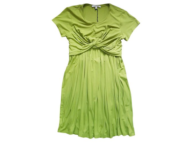 Carven Dresses Green Viscose Elastane ref.129911 - Joli Closet