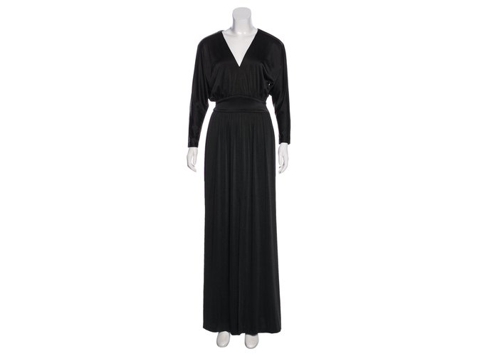 Halston Heritage Black dress with batwing sleeves (Sold) - Joli Closet Halston Heritage Black dress with batwing sleeves (Sold) - Joli Closet