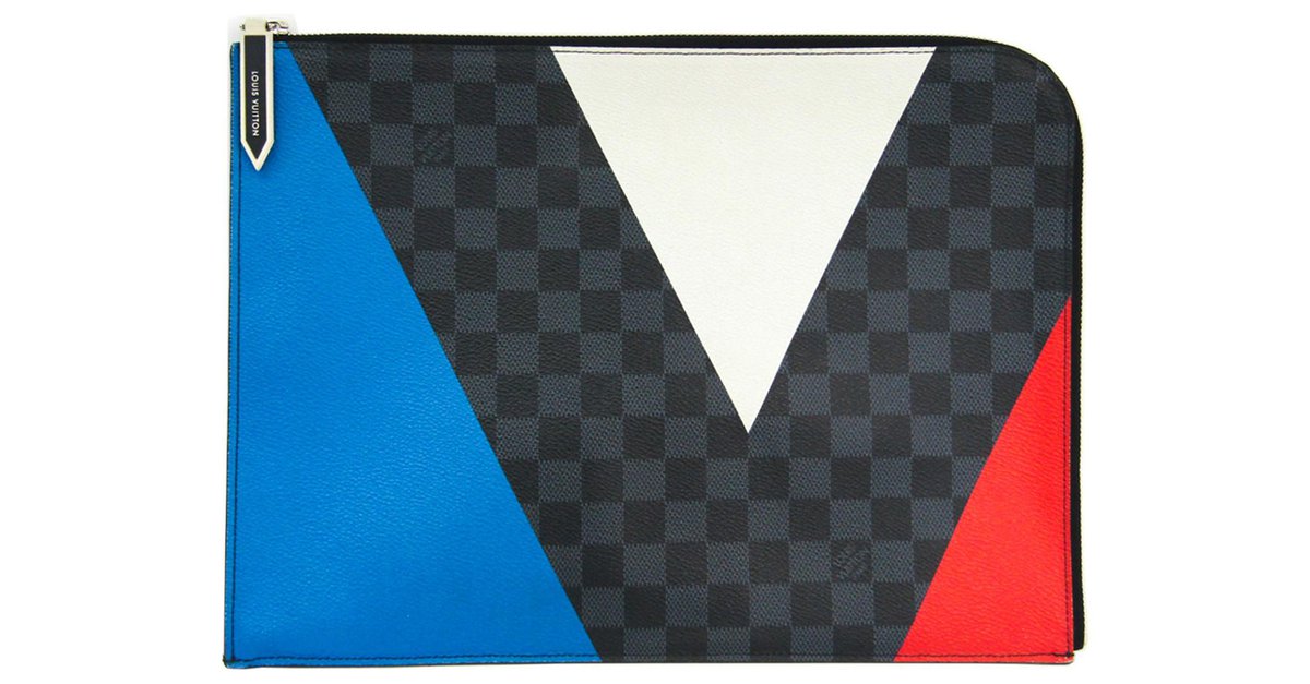 Louis Vuitton Black 2017 Americas Cup Pochette Jules GM Multiple colors  Cloth ref.130390 - Joli Closet