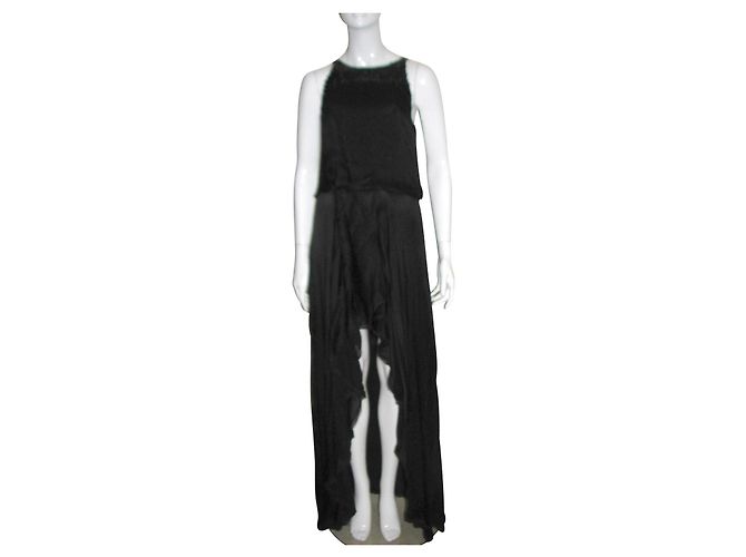 Robe En Soie Jaune Halston Heritage Taille 0 - Neuve Avec étiquettes (valeur 395$)