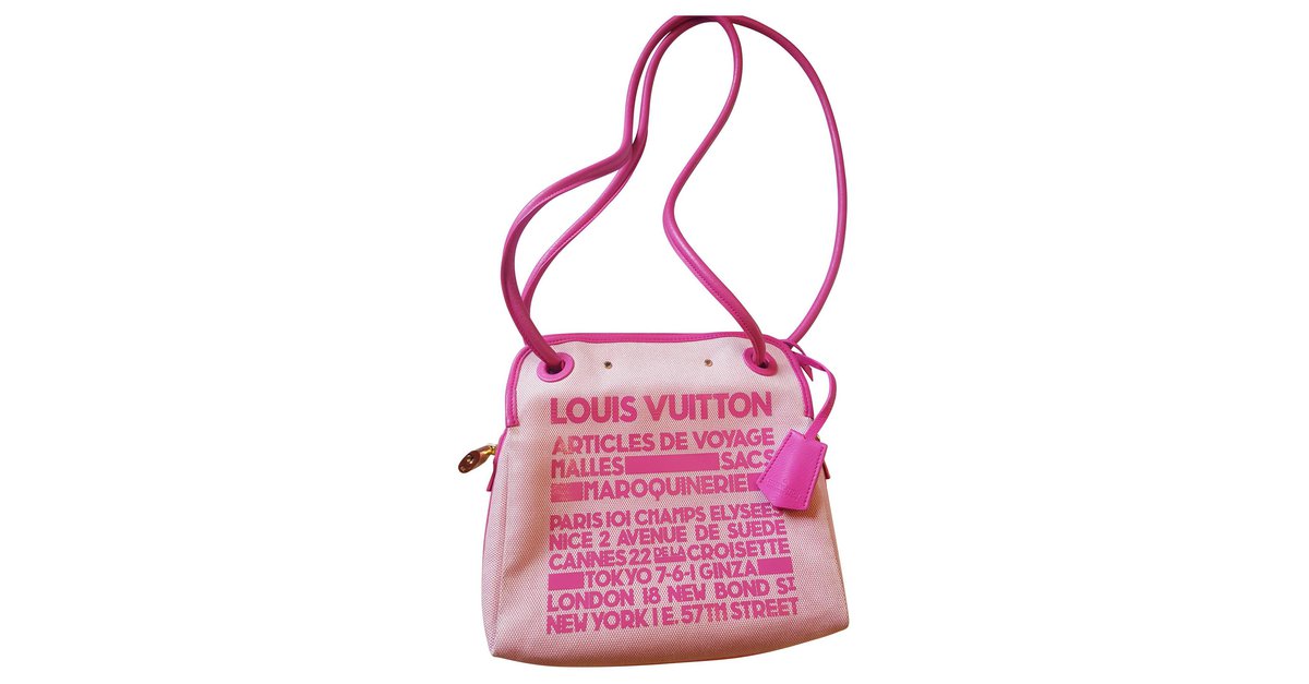 Louis Vuitton Pink 2009 Cruise Rider Articles de Voyage Shoulder