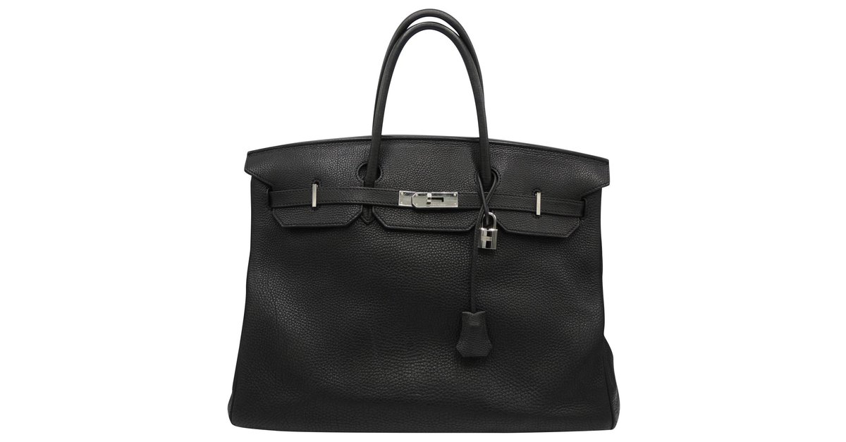 Hermès Birkin 40 Black Leather ref.75426 - Joli Closet