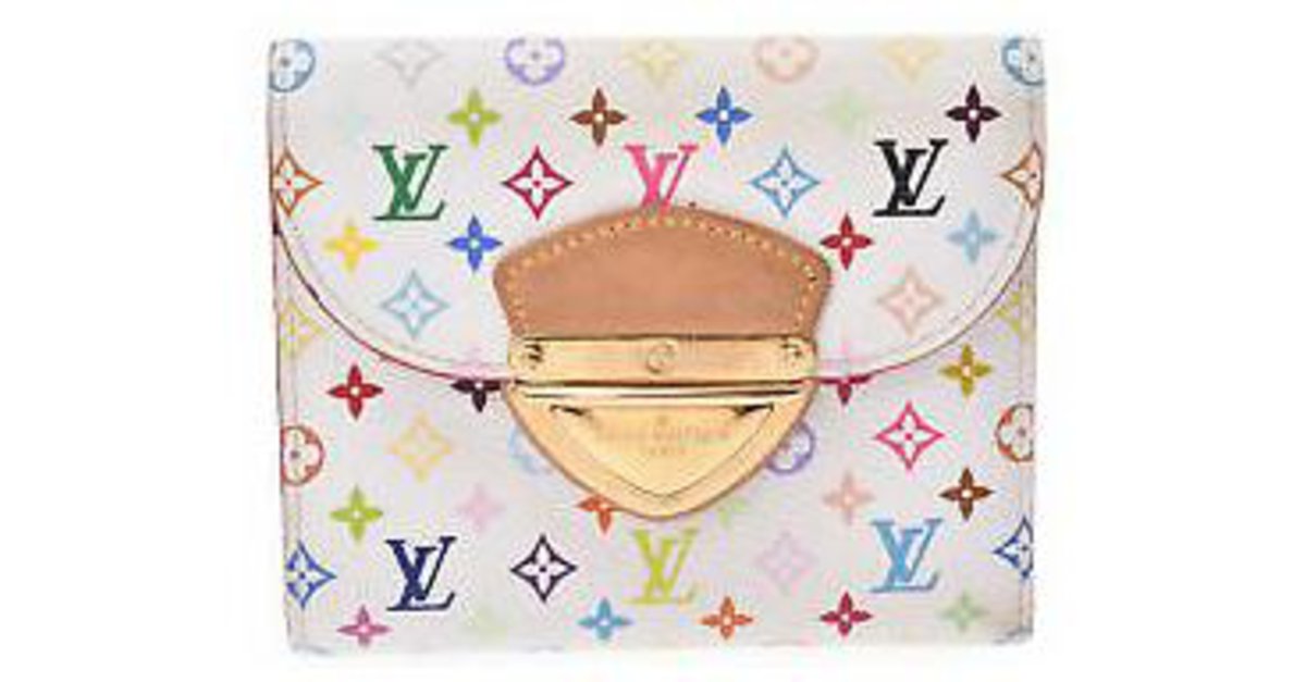 LV Women White Genuine Leather Wallet White Multiicoloir - Price