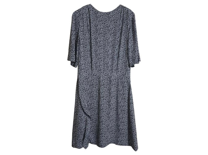 & Other Stories Dresses Black Light blue Viscose ref.134078 - Joli Closet