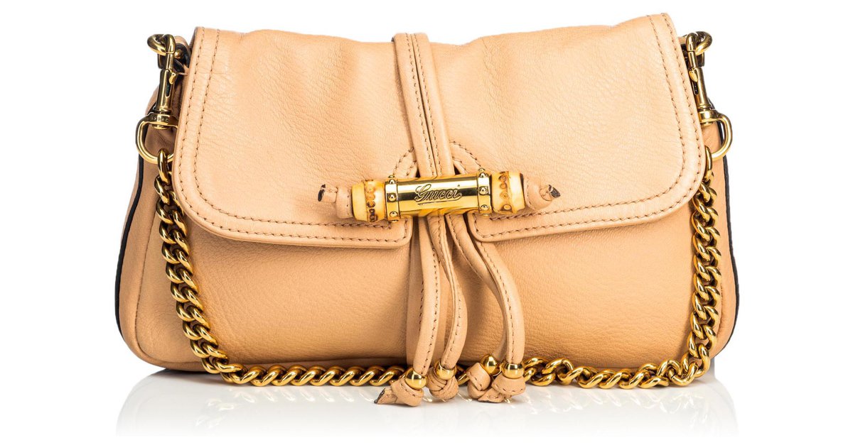 Gucci Python Bamboo Croisette Evening Bag - Brown Shoulder Bags, Handbags -  GUC1317297