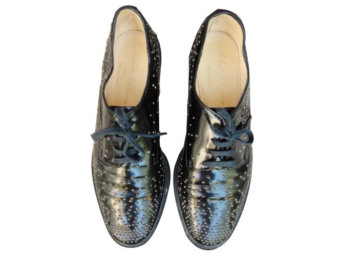 Studded derbies Robert Clergerie Black Leather Joli