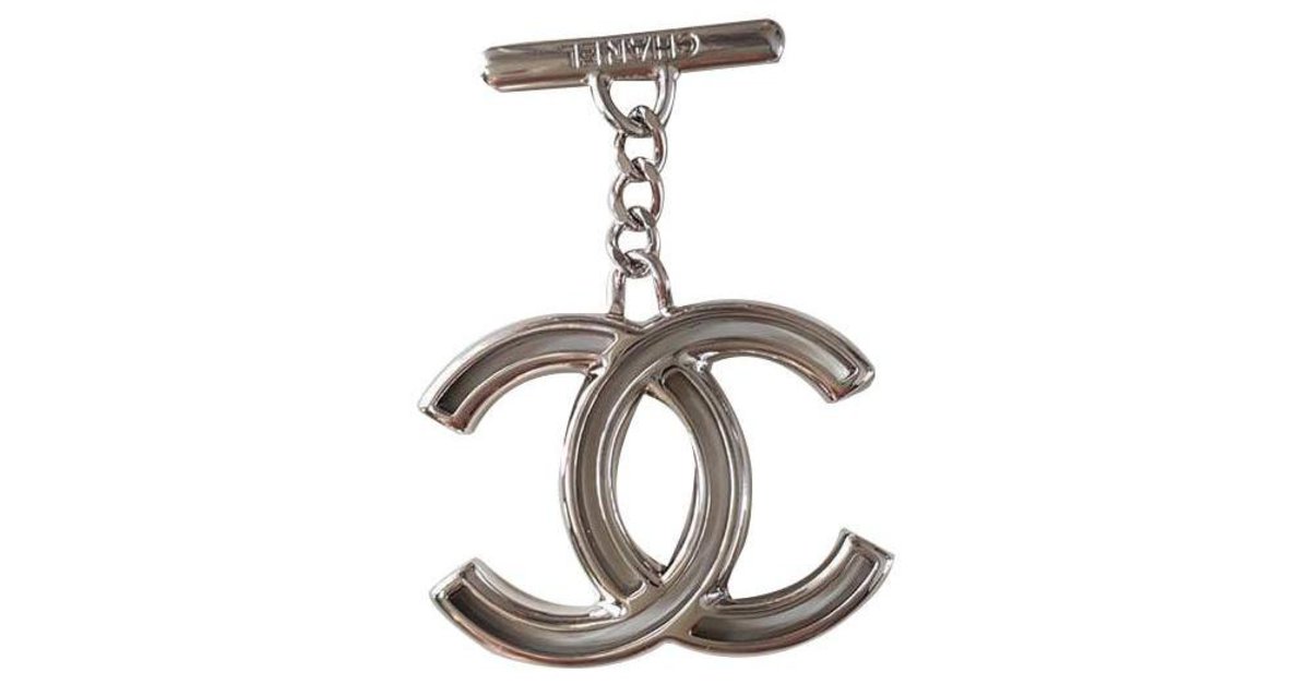 Chanel Bag charms Silvery Metal ref.136015