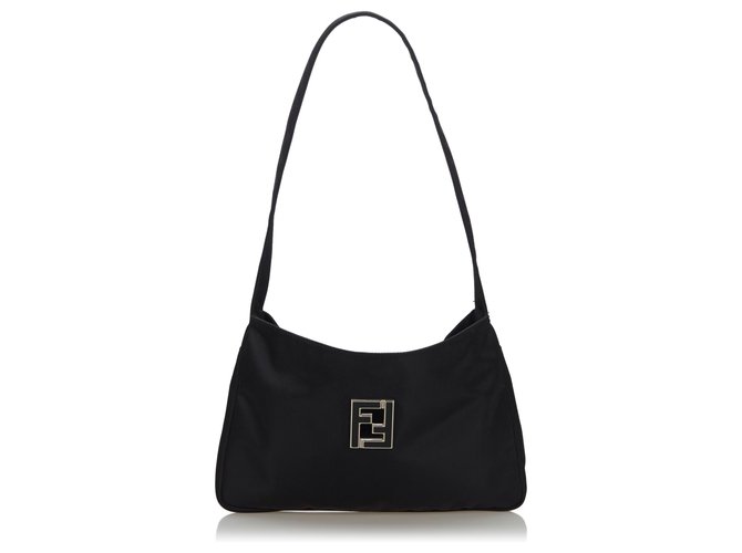 バッグ FENDI LOGO PLATE NYLON SHOULDER BAG FENDI(フェンディ) vintage logo nylon shoulder bag