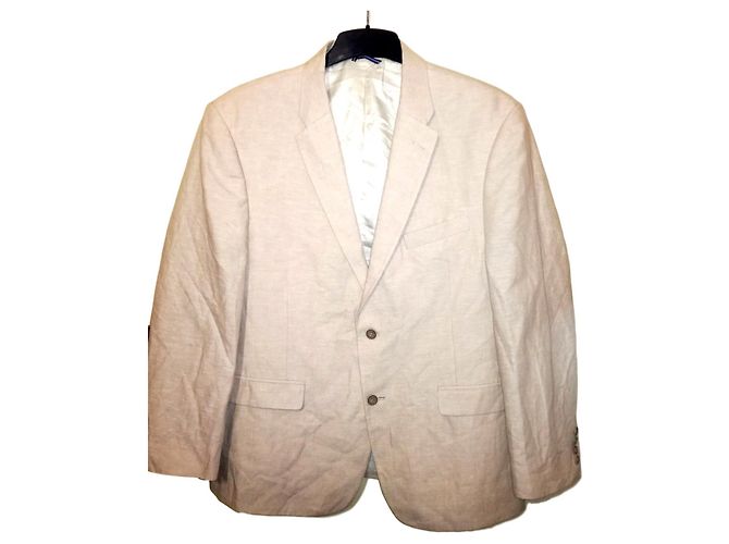 Veste D'été Fine Blanche - Taille 42 (env. 52-58 Cm), Coton, Occasion Très Bon état, Style Casual