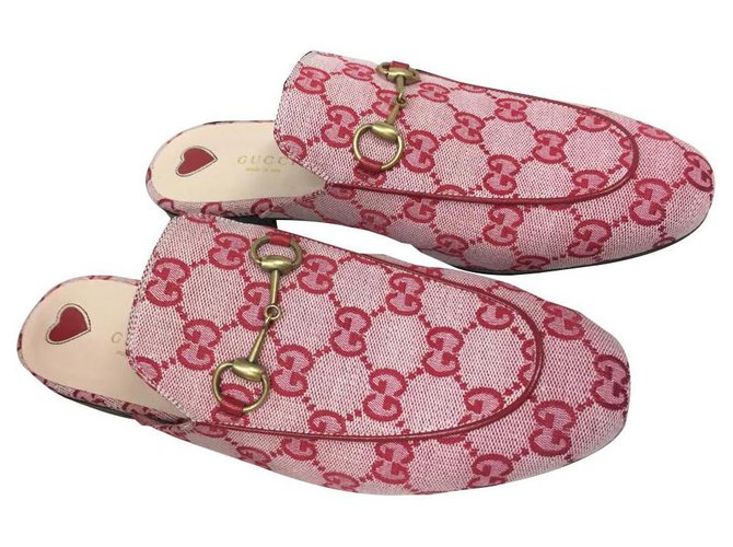 gucci princetown canvas mule