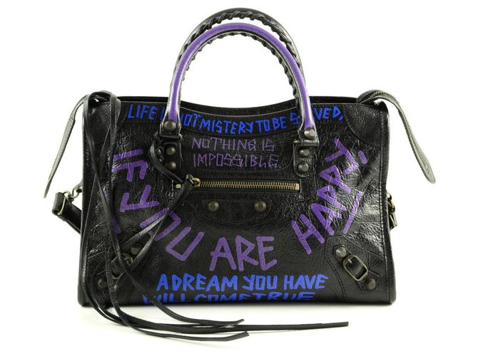 balenciaga city bag black