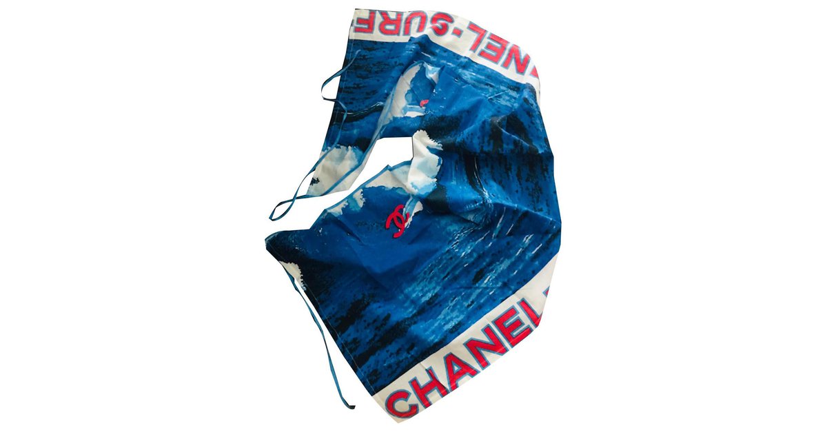 Chanel surf Blue Cotton ref.142419 - Joli Closet