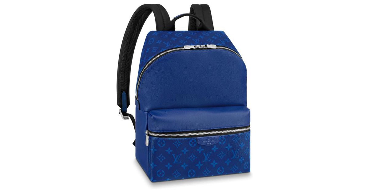Louis Vuitton LV speedy 20 leather blue ref.915630 - Joli Closet