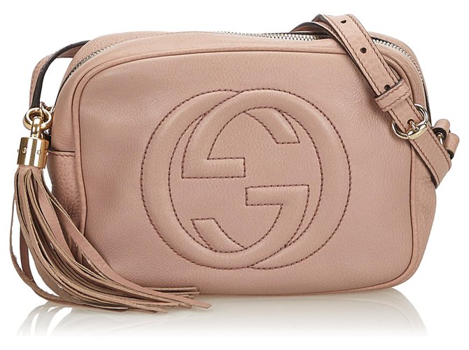 Gucci Pink Leather Soho Disco Crossbody Bag Joli Closet
