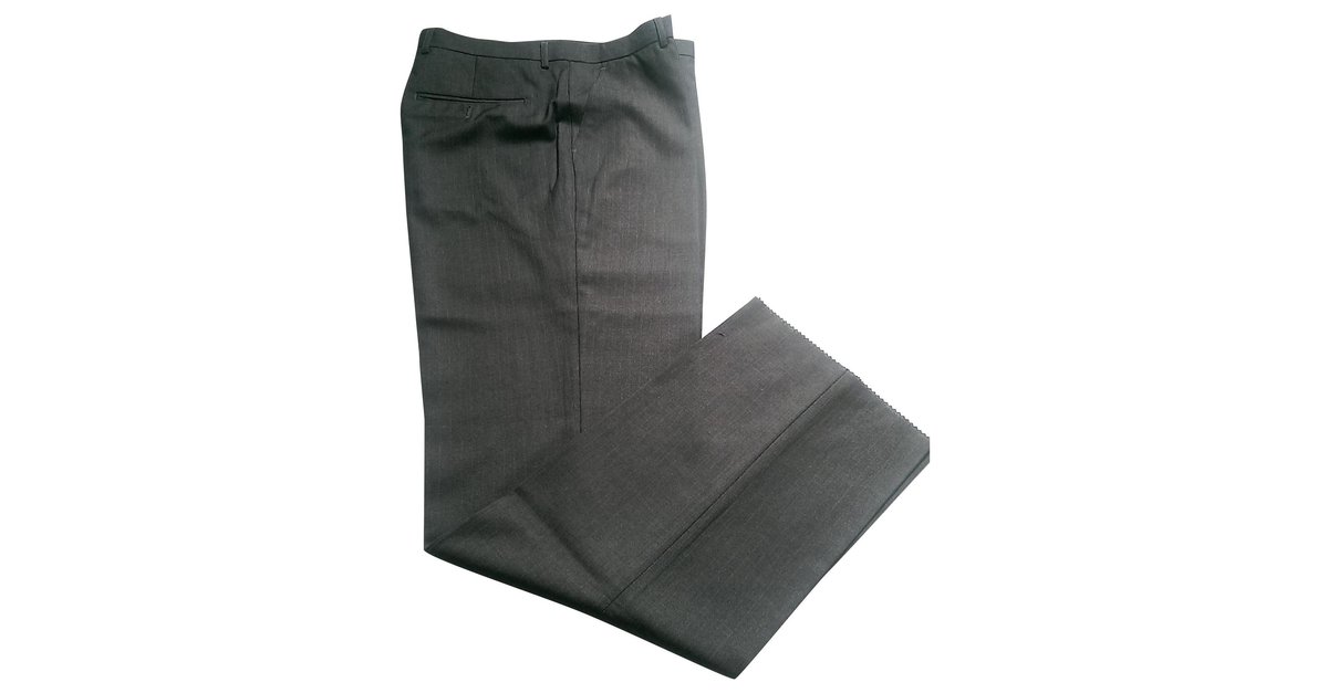 Giorgio Armani Pants Grey Cashmere Wool ref.145368 - Joli Closet