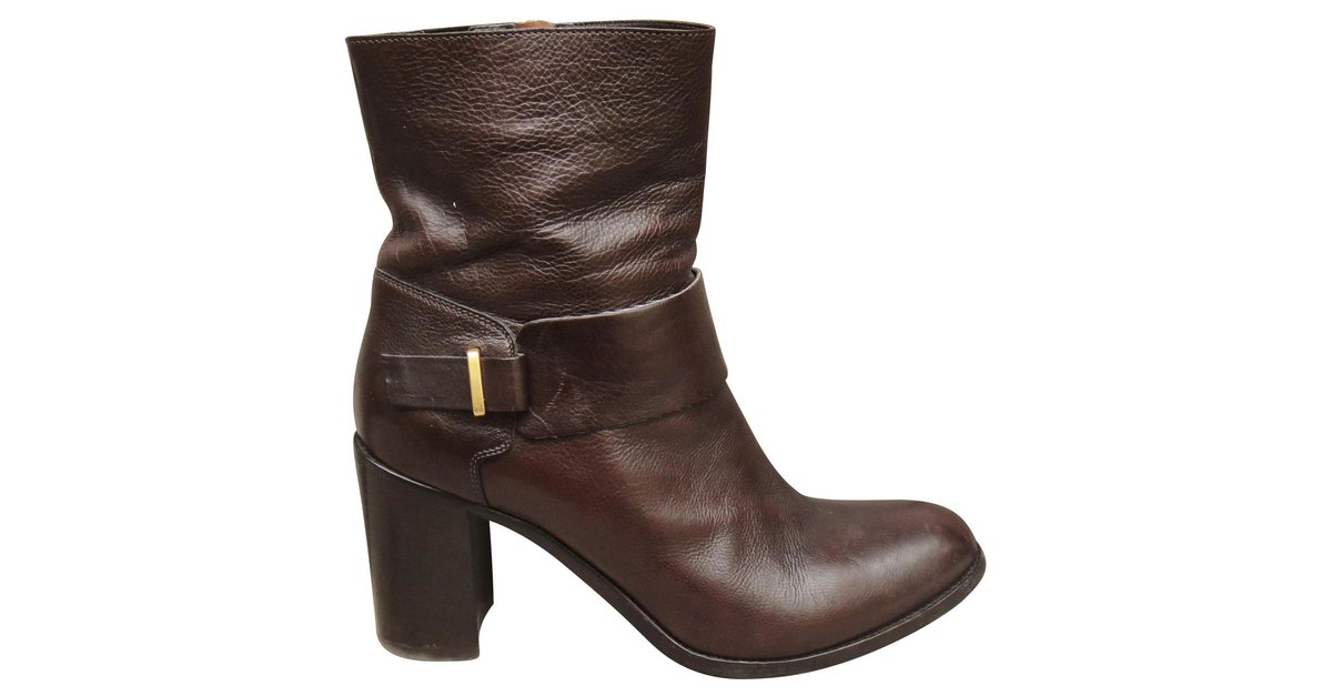 Sartore boots size 39 Dark brown Leather ref.148957 - Joli Closet