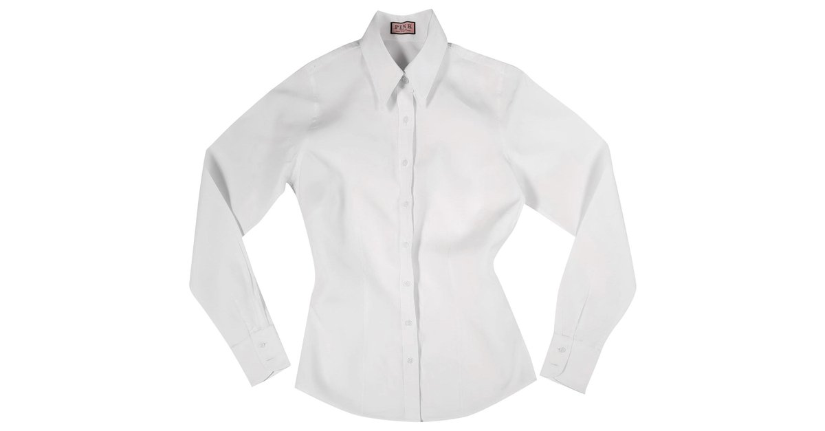 Thomas Pink Slim Fit Button Down Shirts for Women