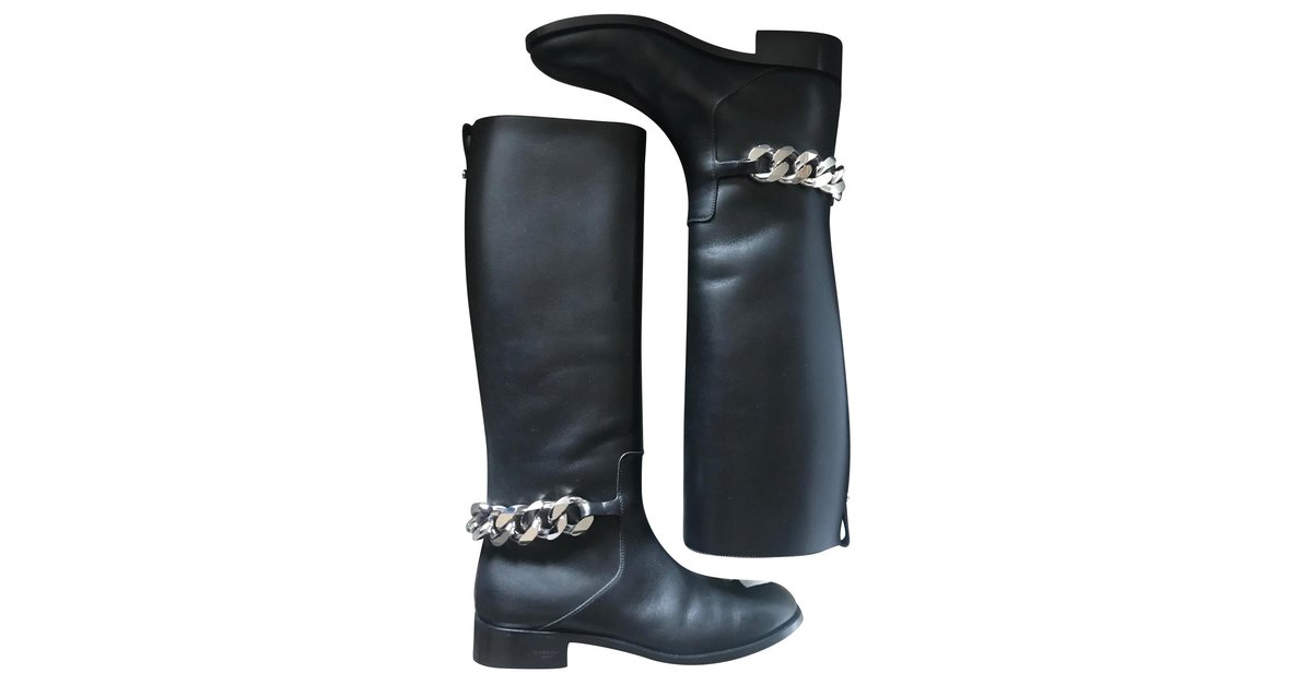 givenchy leather riding boots