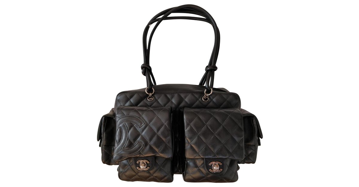Chanel Multi pockets cambon Black Leather ref.152026 - Joli Closet